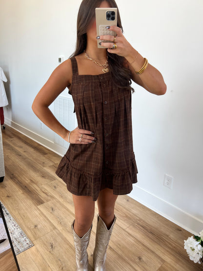 Darling Plaid Babydoll Dress