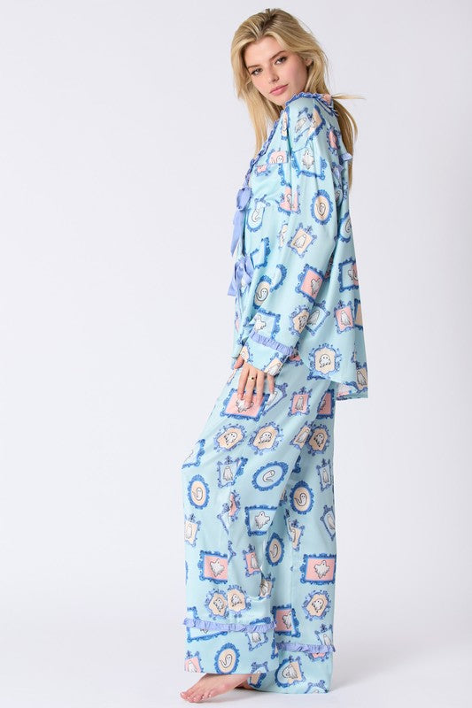 Satin Ghost Pj's (Restock)