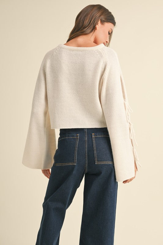 Ivory Madelyn Bow Sweater (PRE-ORDER/Restock)