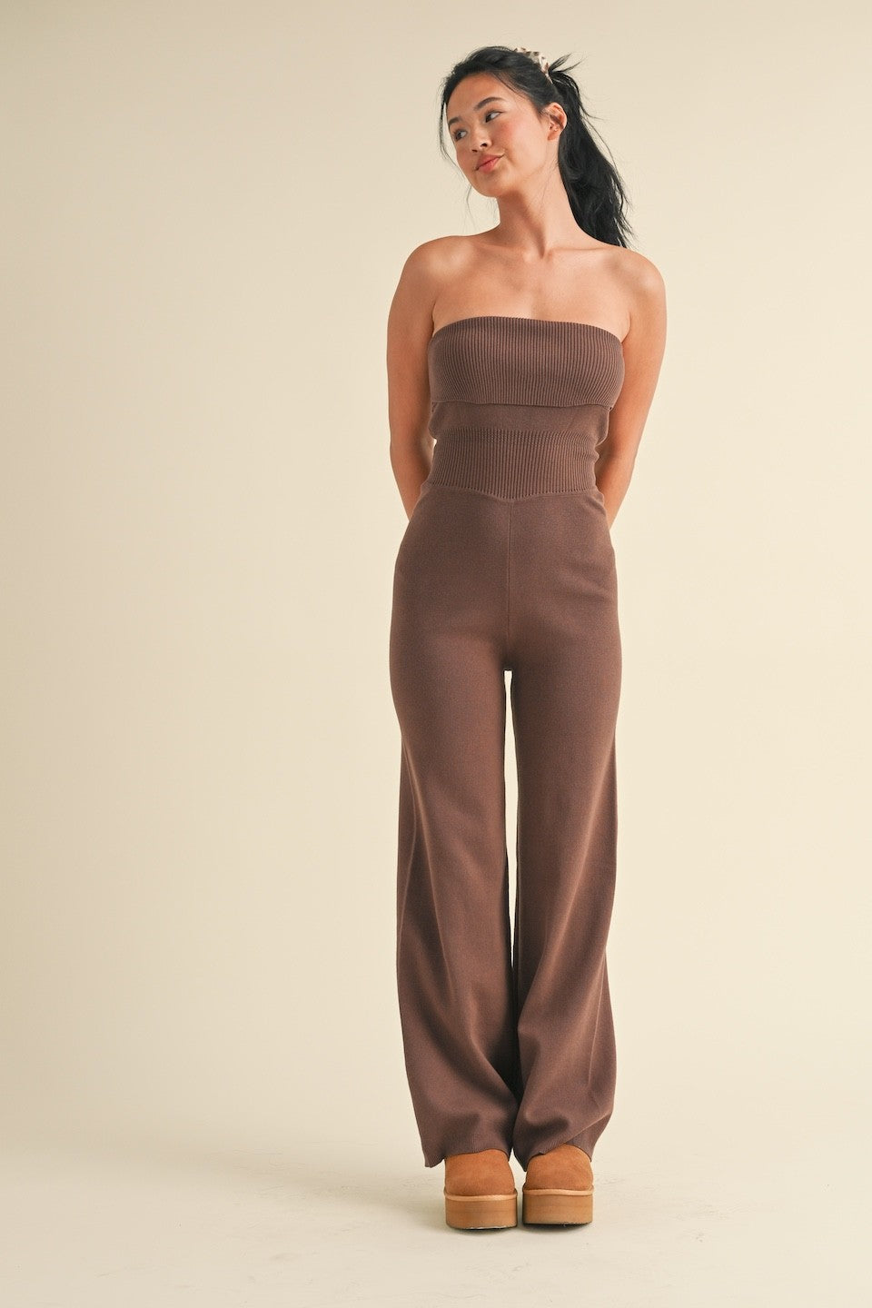 Coffee Run Ribbed Jumpsuit