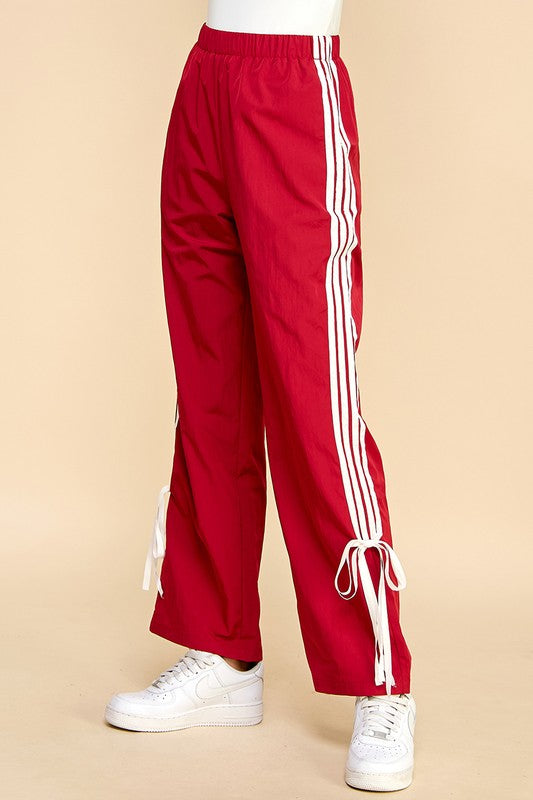 (Red) Tate Bow Track Pants