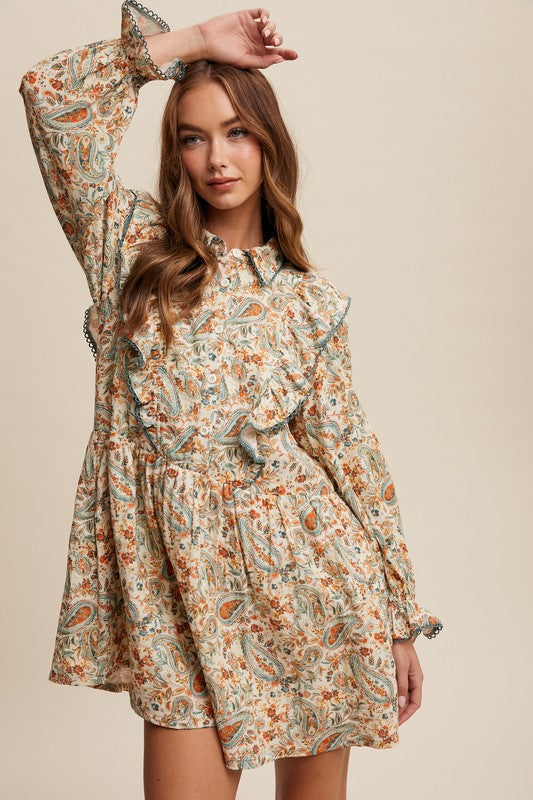 Paisley Babydoll Dress (PRE-ORDER/Restock)