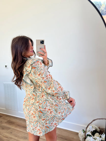 Paisley Babydoll Dress (PRE-ORDER/Restock)