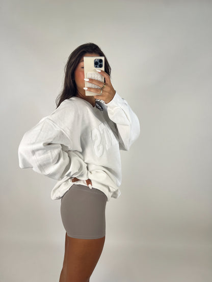 SPORTS Puff Cream Sweatshirt