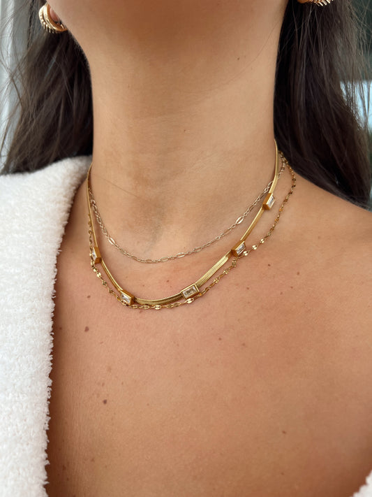 Golden Double Stack Necklace