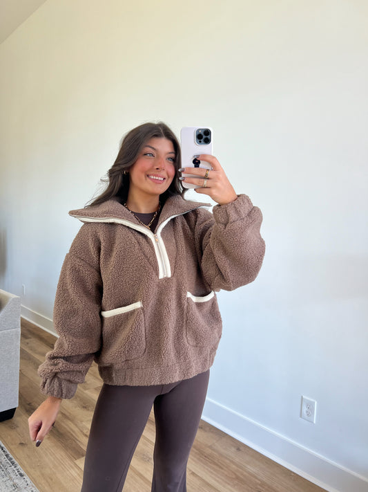 Brown Sugar Sherpa Pullover