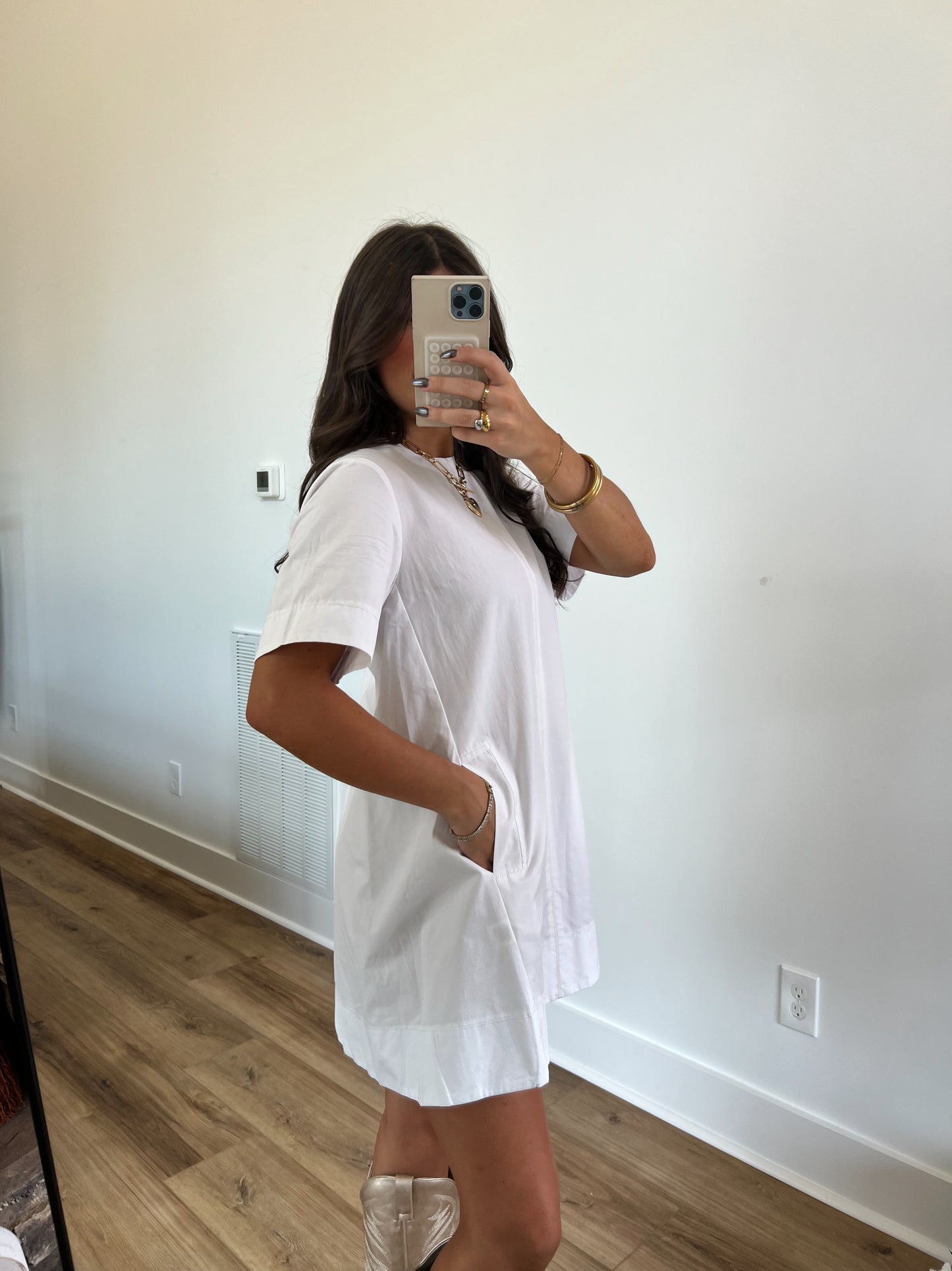 White Swing Mini Dress