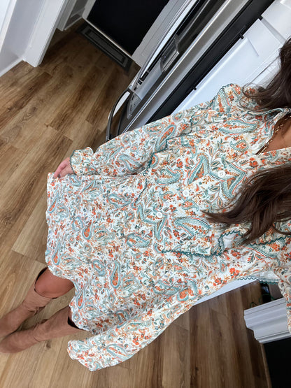 Paisley Babydoll Dress (PRE-ORDER/Restock)