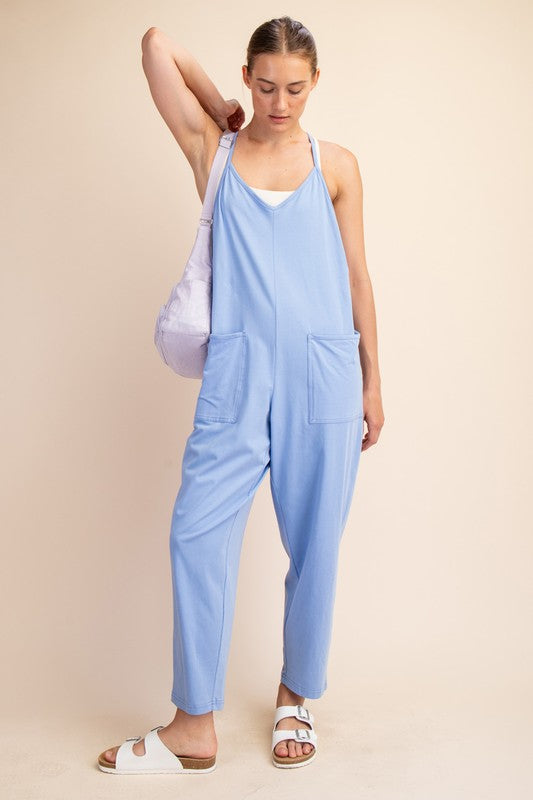 Indigo Sleeveless Jumpsuit