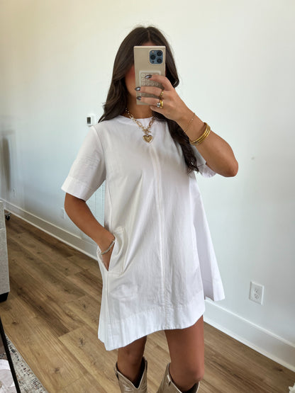 White Swing Mini Dress