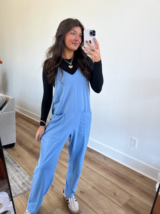 Indigo Sleeveless Jumpsuit