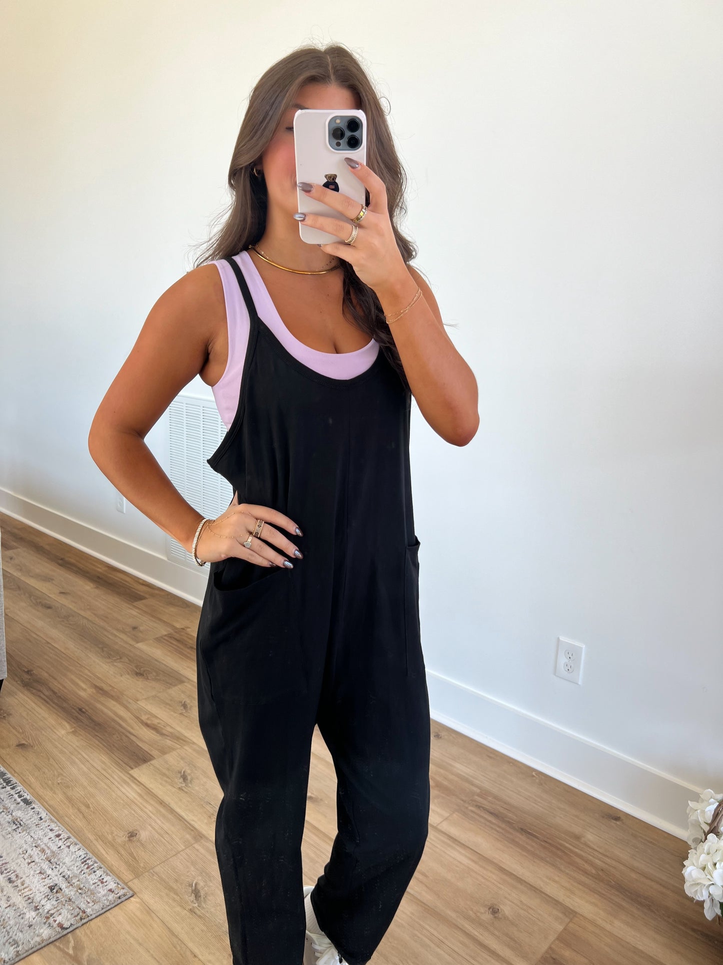 Black Pocket Jumpsuit