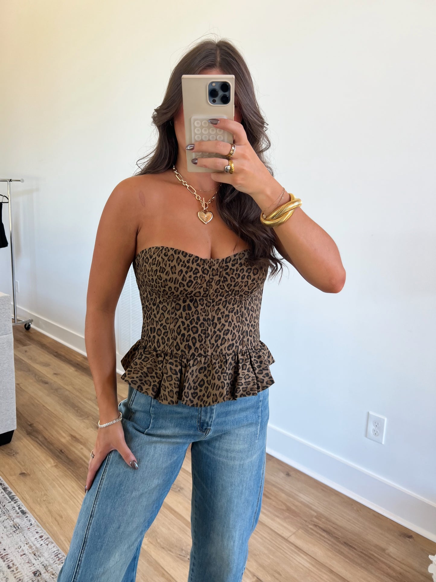 Cheetah Corset Top