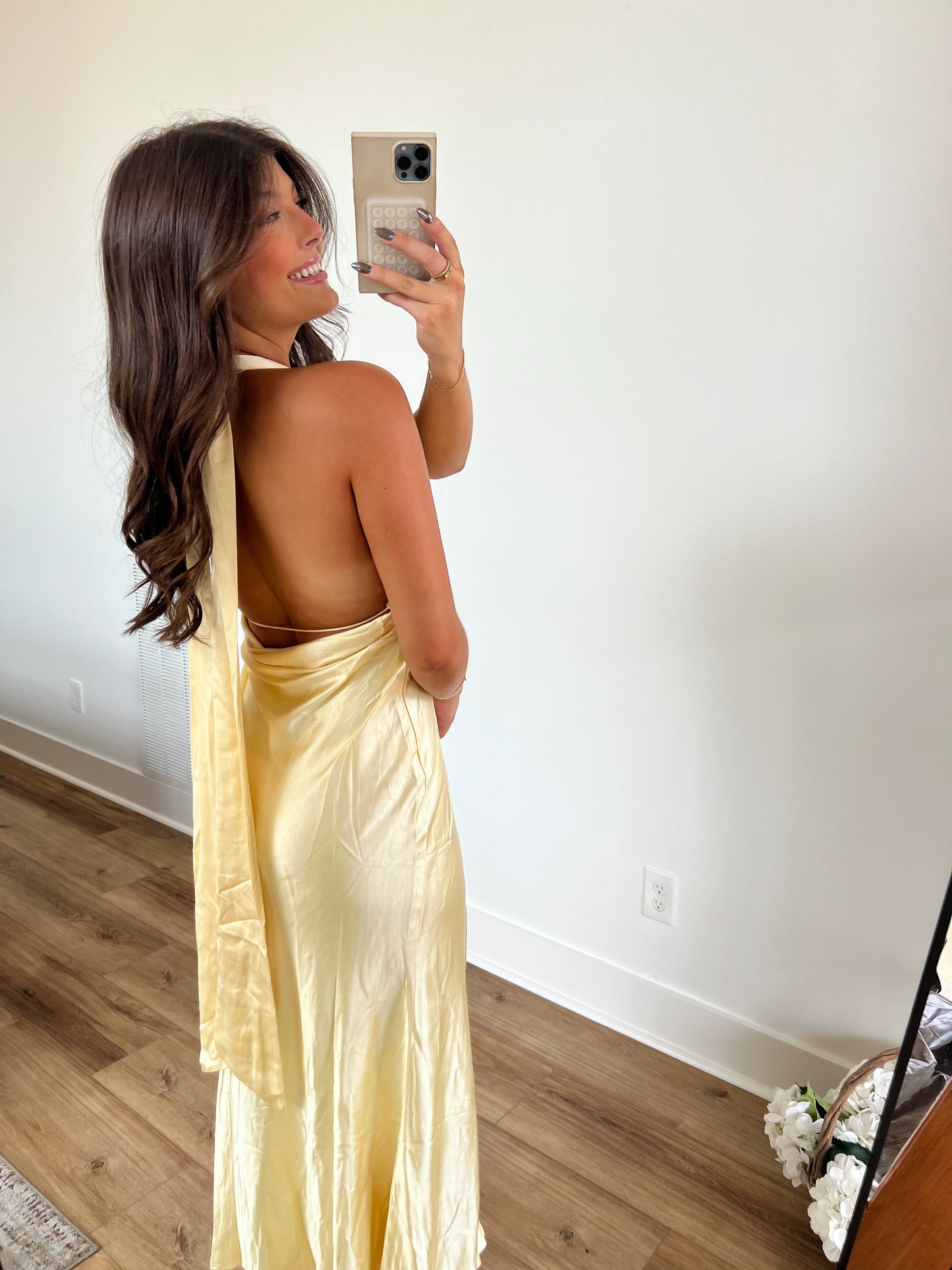 Butter Yellow Wrap Maxi Dress