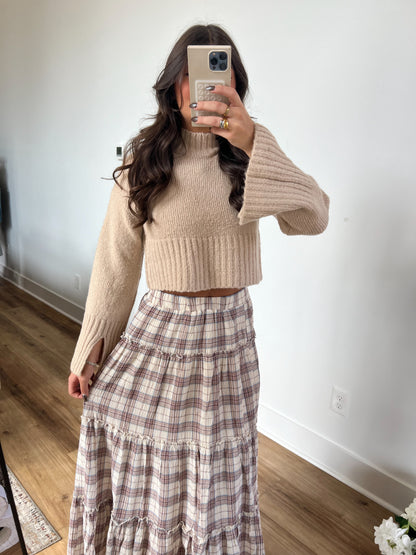 Fall Plaid Maxi Skirt