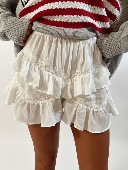 Ruffle & Lace Shorts