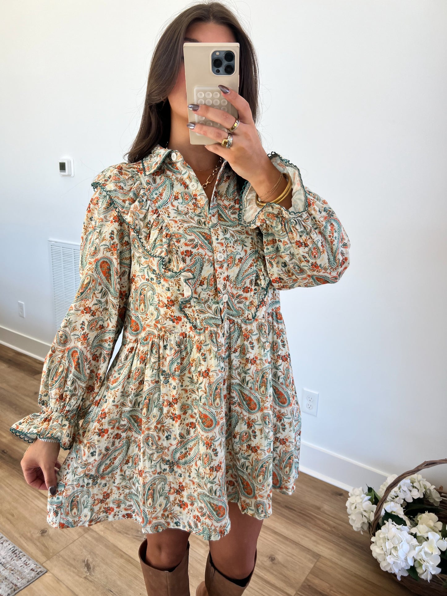 Paisley Babydoll Dress (PRE-ORDER/Restock)