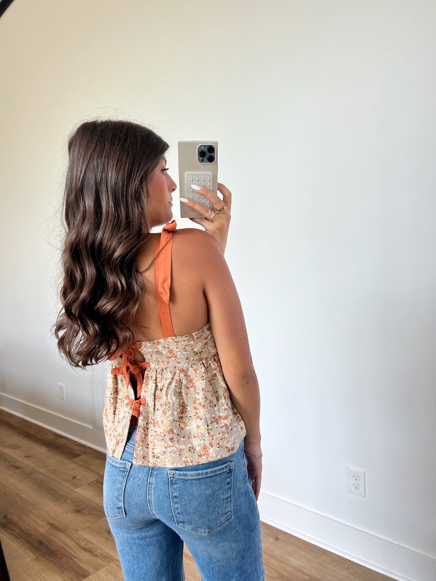 Fall Floral Baby Doll Top