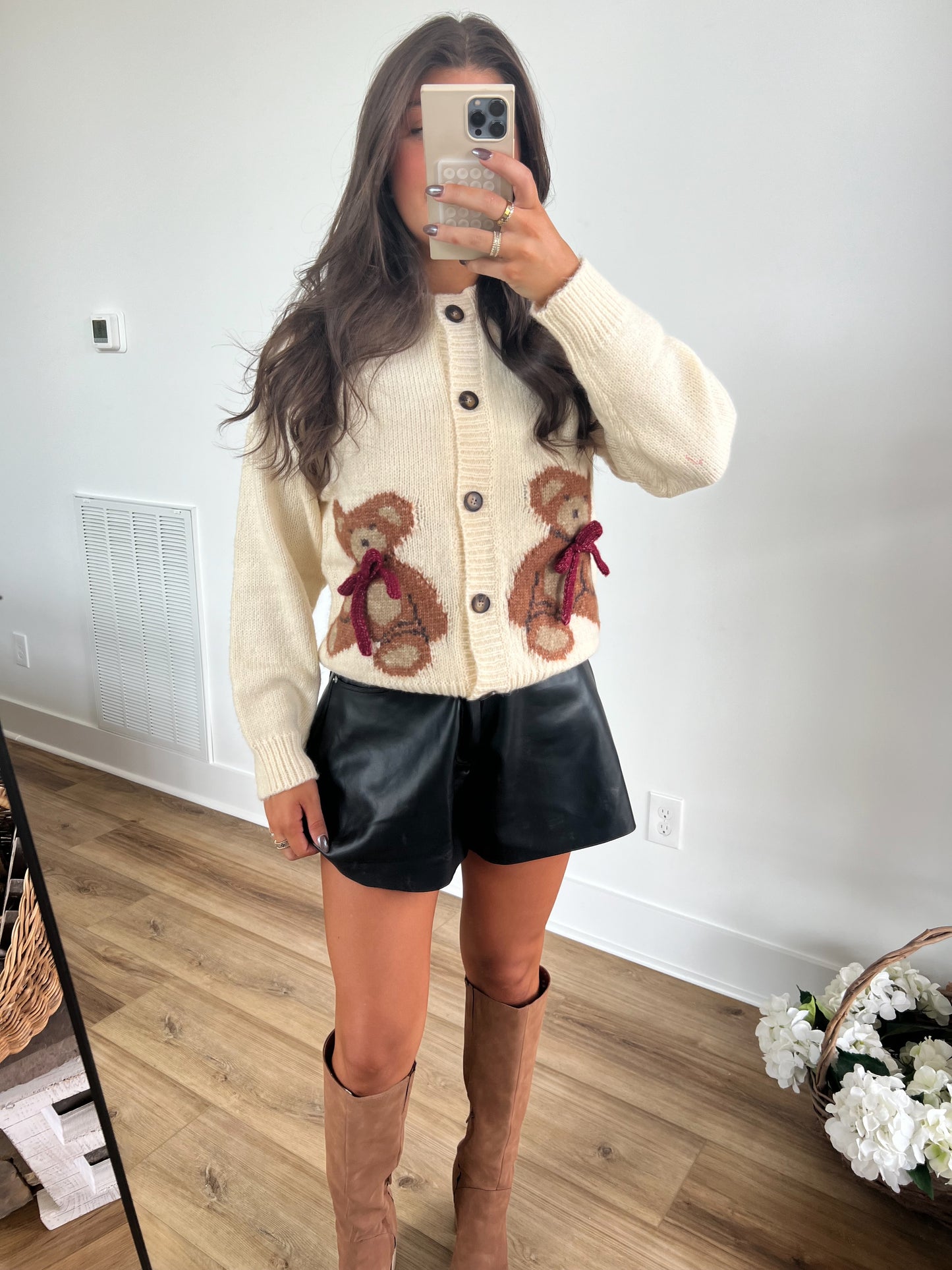 Cream Teddy Cardigan