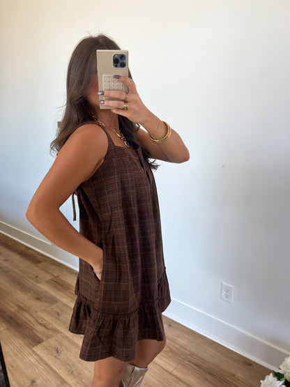 Darling Plaid Babydoll Dress