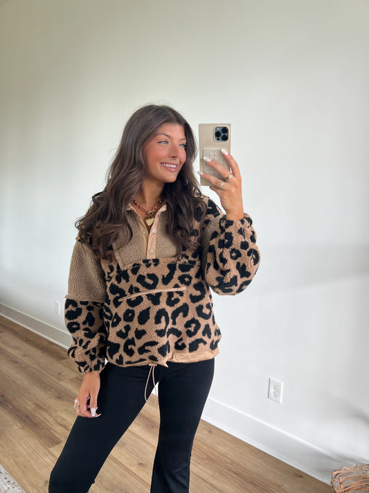 Cheetah Cozy Sherpa