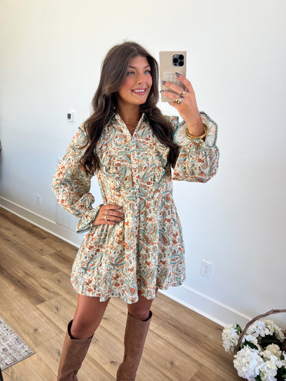 Paisley Babydoll Dress (PRE-ORDER/Restock)