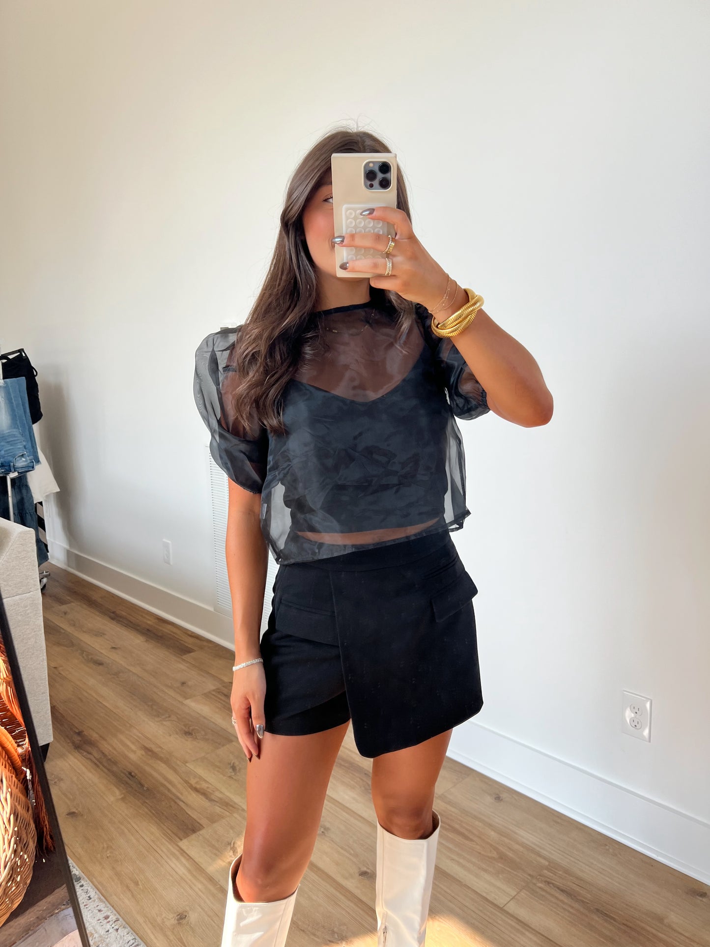 Black Pocket Skort