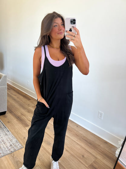 Black Pocket Jumpsuit