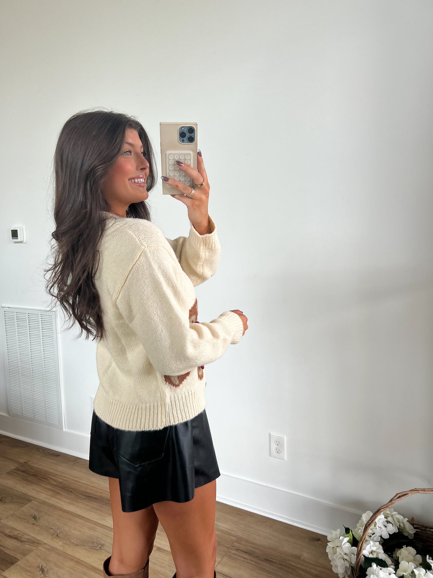 Cream Teddy Cardigan