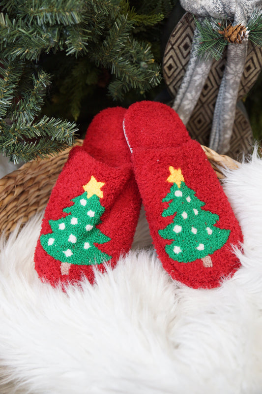 Christmas Tree Slippers