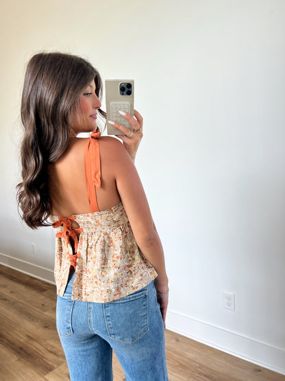 Fall Floral Baby Doll Top