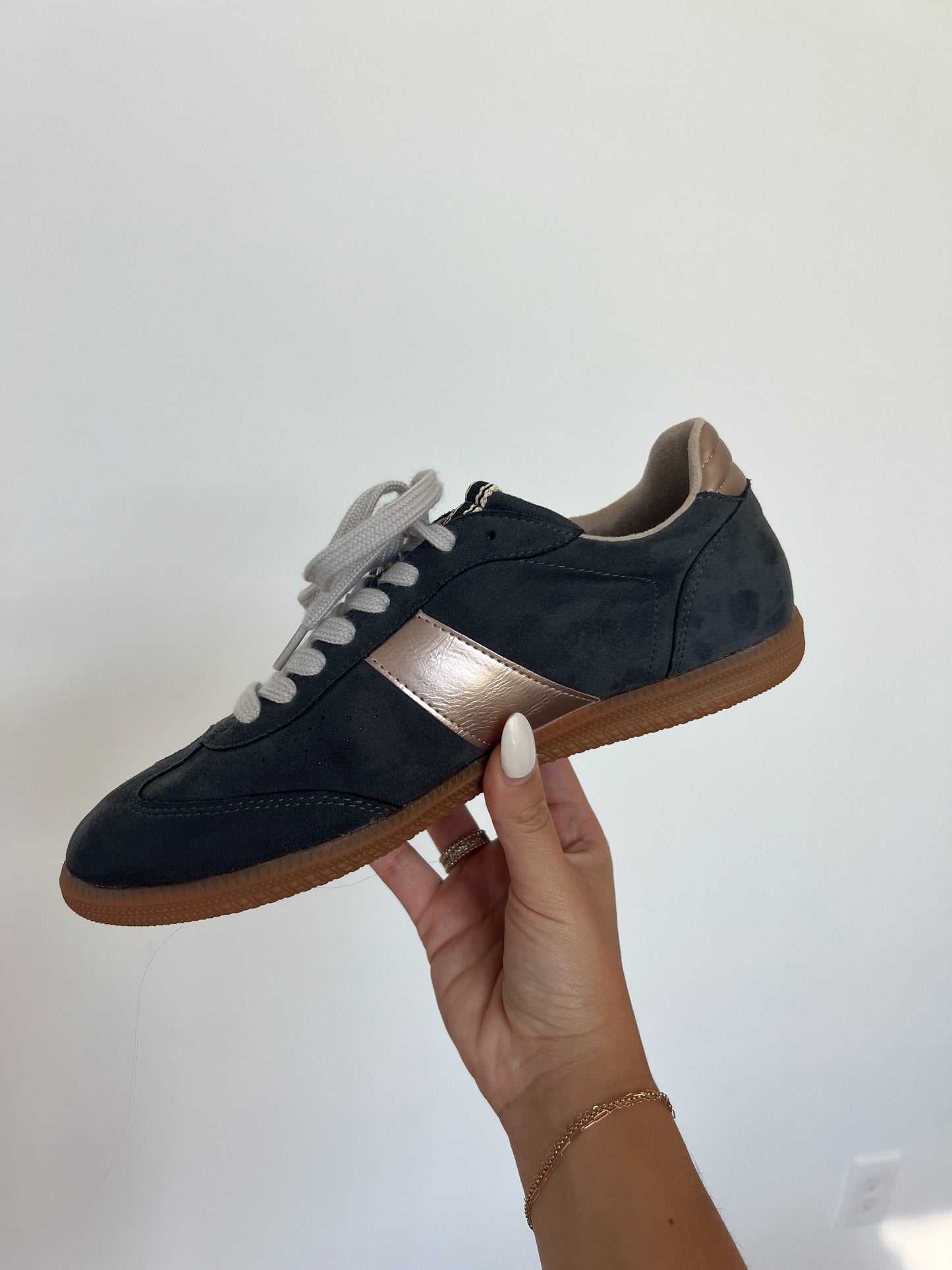 Charcoal Suede Sneaker