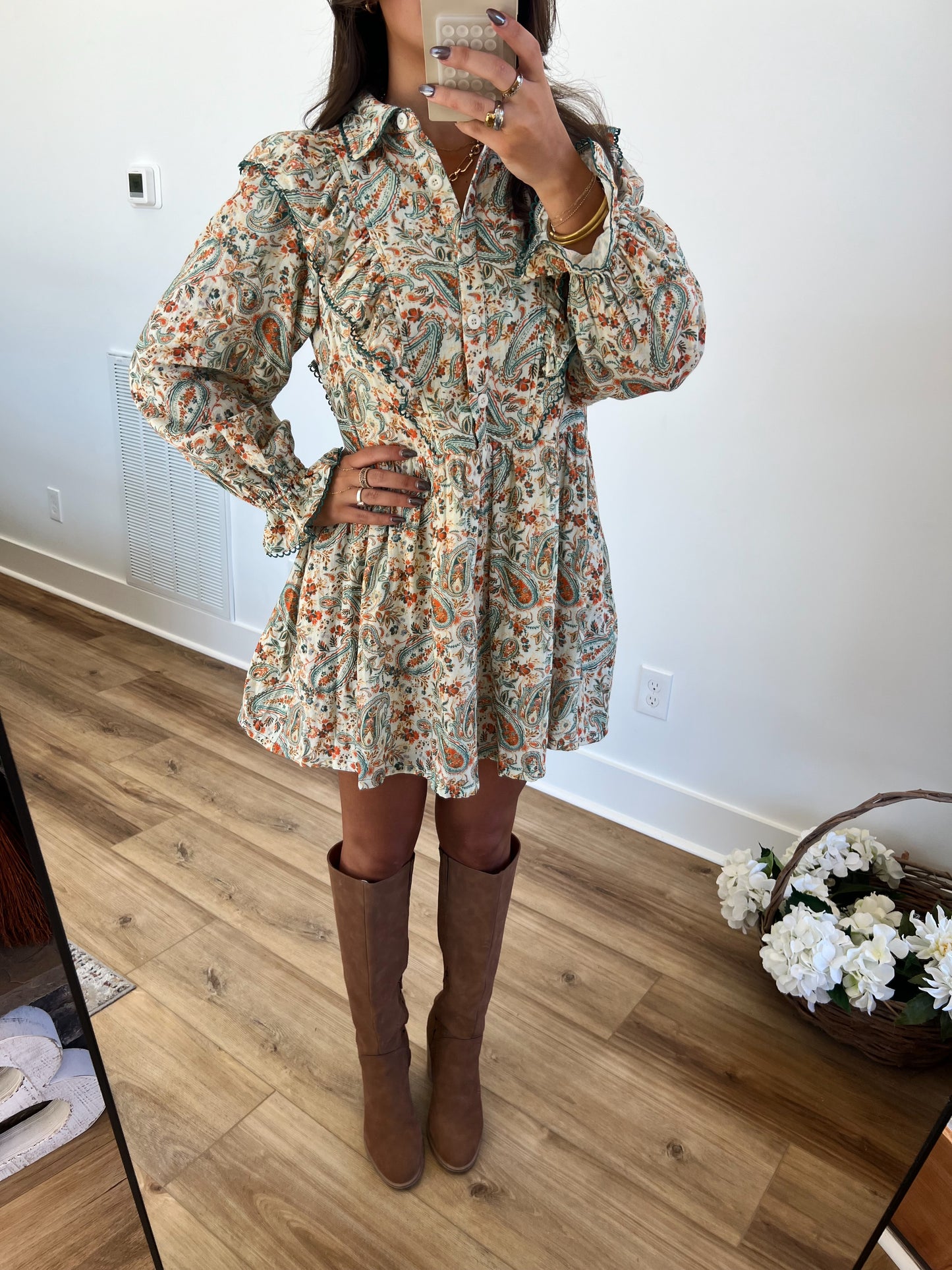 Paisley Babydoll Dress (PRE-ORDER/Restock)